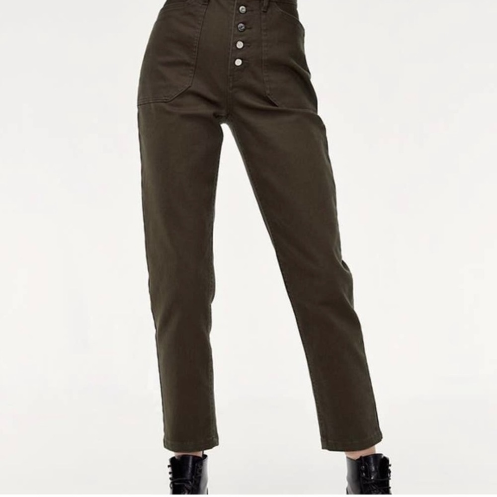 Aritzia Wilfred Free Belen High Rise Straight Leg Cargo Pants